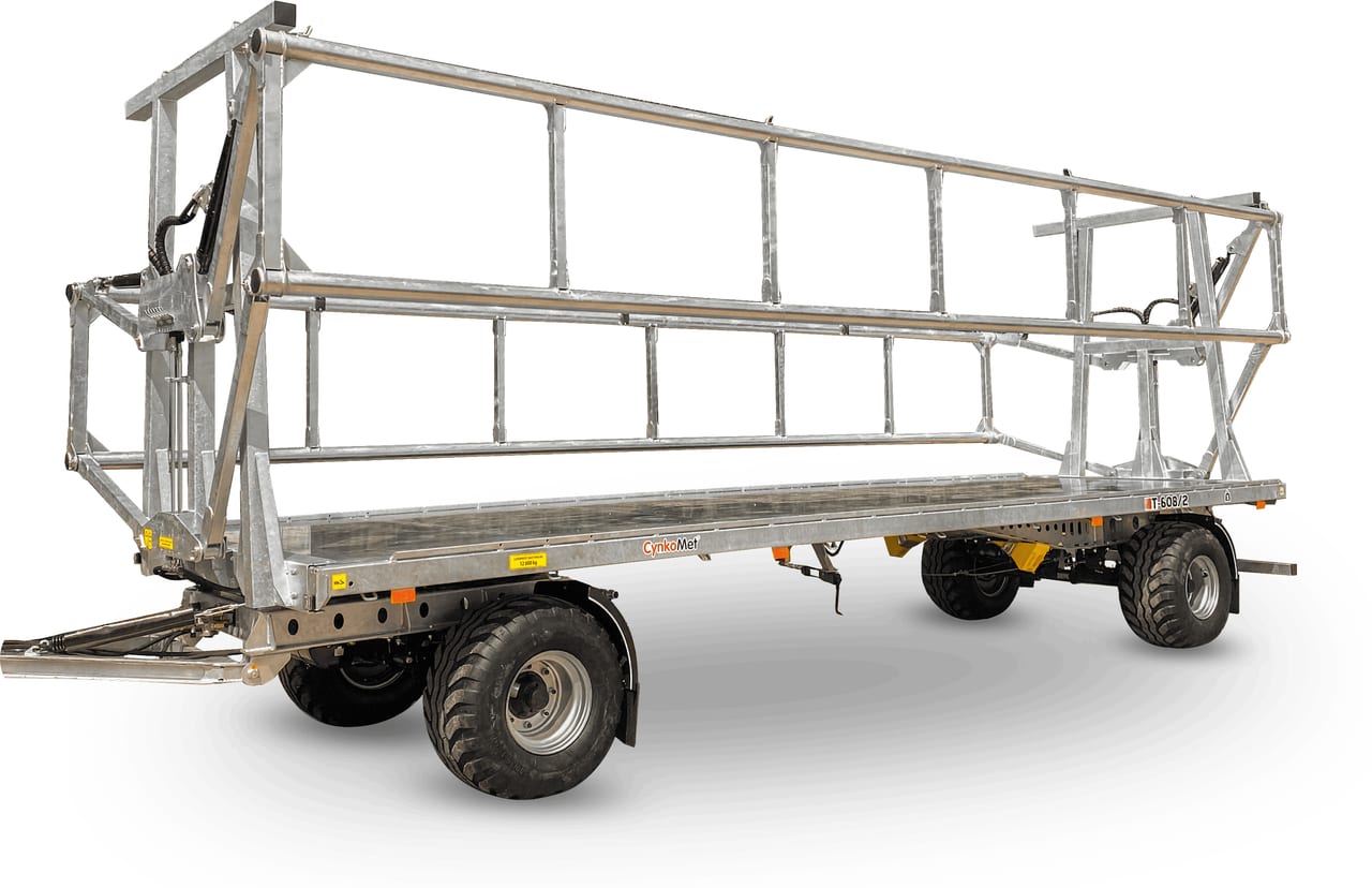 Trailer T-608/2L cu apărători laterale Cynkomet