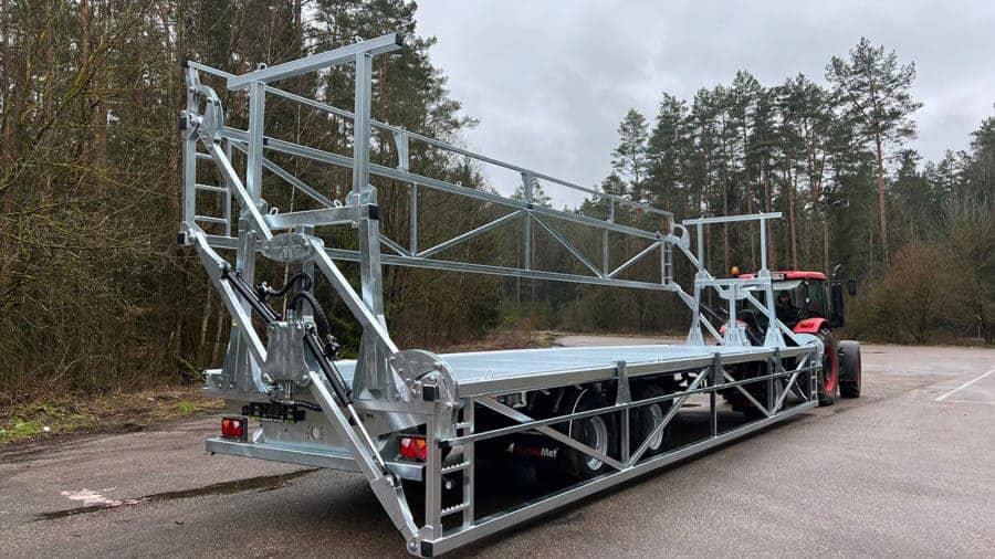 Trailer T-608/3 SL EU cu apărători laterale Cynkomet