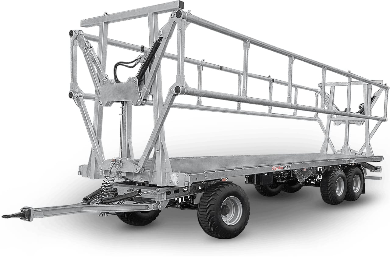 Trailer T-608/3L EU cu apărători laterale Cynkomet