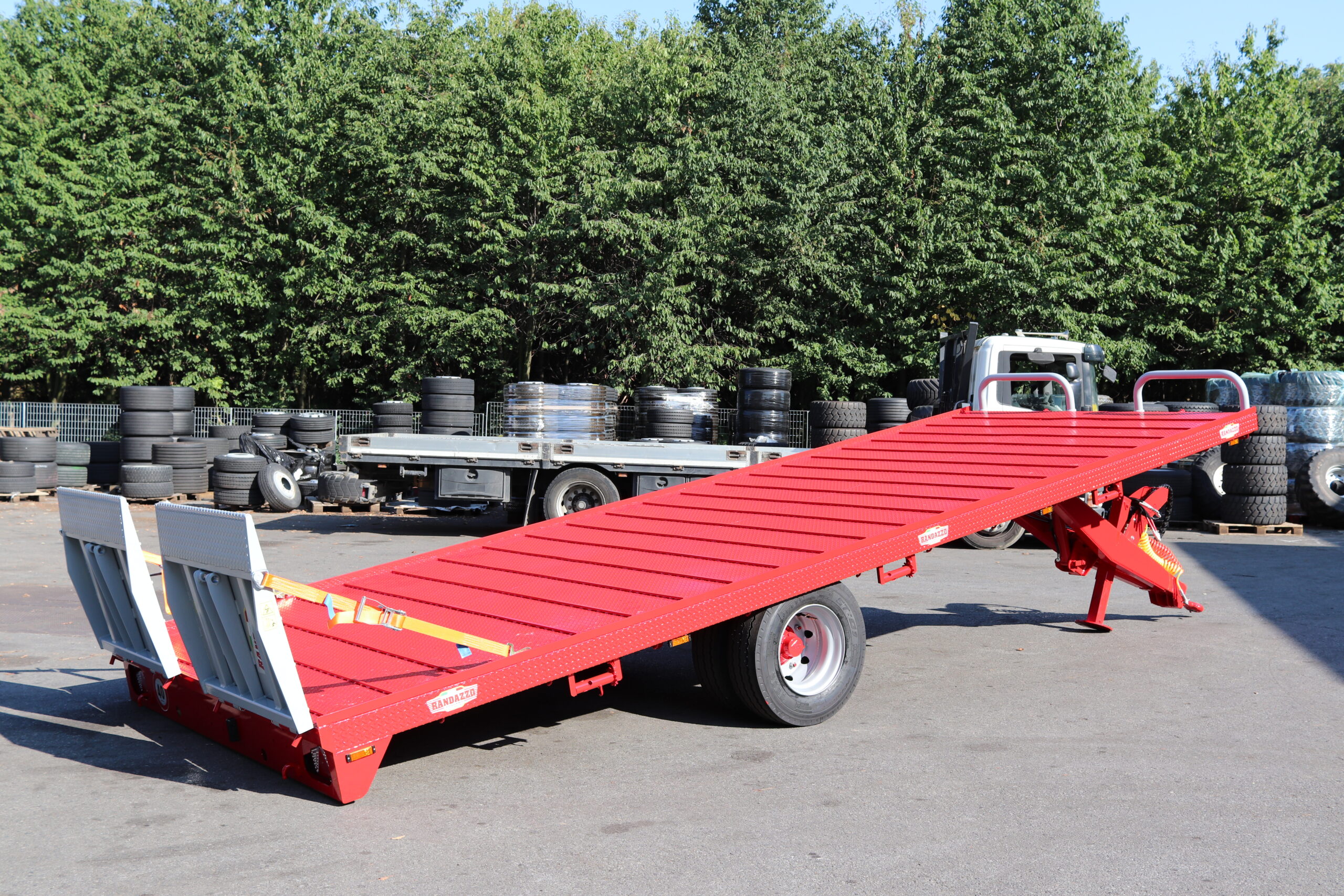 Trailer Platformă monoax omologată MR Randazzo