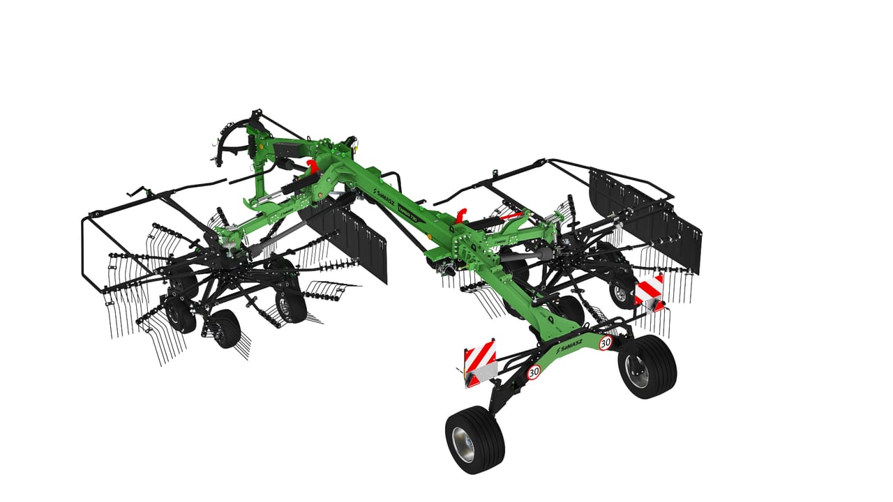 Greblă de adunat 2-rotor rakes TANGO SaMASZ