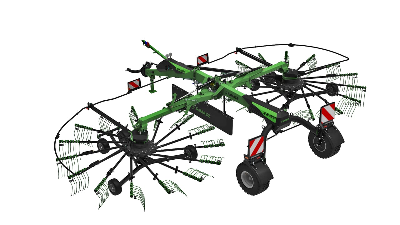 Greblă de adunat 2-rotor rotary rakes SaMASZ
